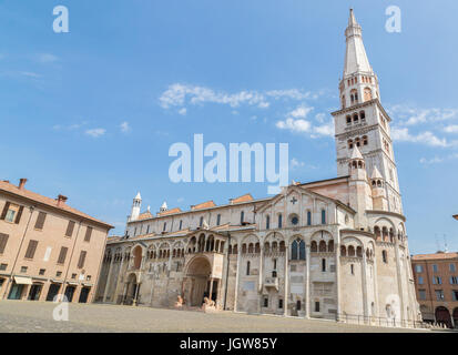 Kathedrale von Modena Emilia Romagna Italien. Stockfoto