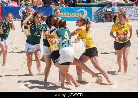 Figueira Beach Rugby-internationales Turnier in Figueira da Foz Stockfoto