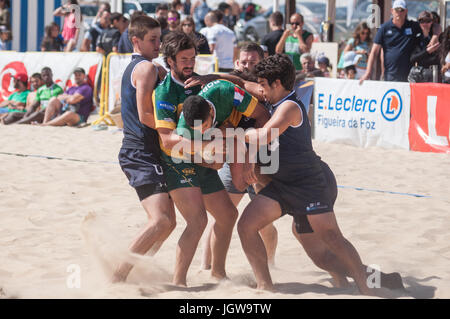 Figueira Beach Rugby-internationales Turnier in Figueira da Foz Stockfoto