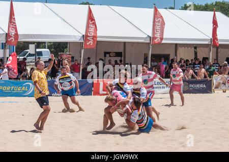 Figueira Beach Rugby-internationales Turnier in Figueira da Foz Stockfoto