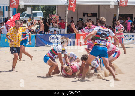 Figueira Beach Rugby-internationales Turnier in Figueira da Foz Stockfoto