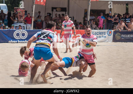 Figueira Beach Rugby-internationales Turnier in Figueira da Foz Stockfoto