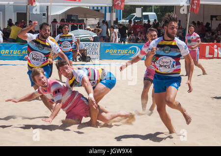 Figueira Beach Rugby-internationales Turnier in Figueira da Foz Stockfoto