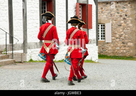 Fort Louisbourg Musiker - Nova Scotia - Canada Stockfoto