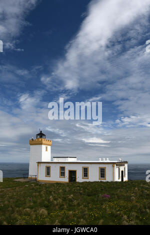 Leuchtturm, Duncansby Head, Caithness, Schottland Stockfoto