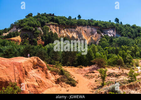 Rustrel, Parc Naturel Régional du Luberon, le Colorado Provençal (Anciennes Carrières d'ocres) 84 Stockfoto