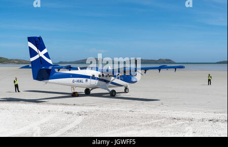 Twin Otter Flugzeuge, Barra Airport Stockfoto