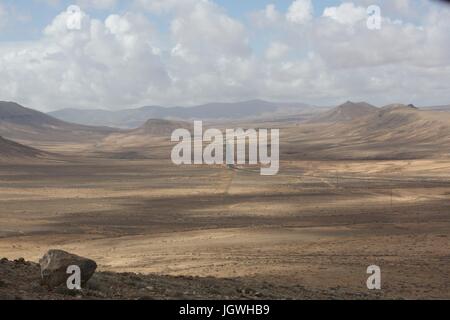 Landschaft im kanarischen Insel Fuerteventura, Spanien Stockfoto