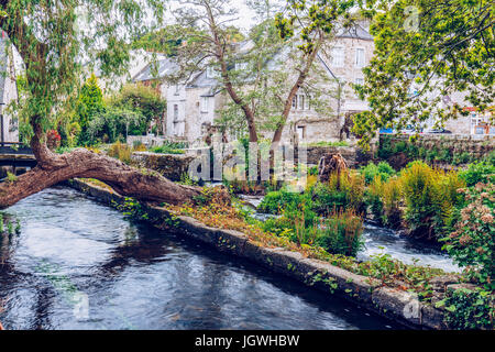 Die idyllische Landschaft in Pont-Aven, eine Gemeinde im Département Finistère in der Bretagne (Bretagne) im Nordwesten von Frankreich Stockfoto