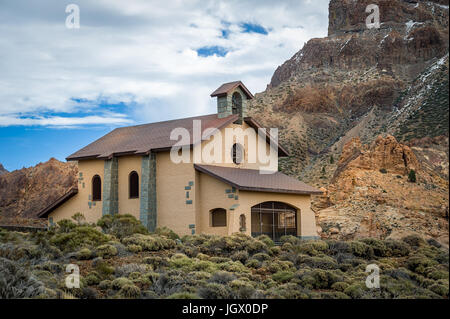 Kapelle Ermita de Nuestra bei El Teide national reserve, auf der Insel Teneriffa. Stockfoto