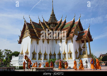 Mönche in Buang Moran, Ancient Siam Park, Thailand Stockfoto