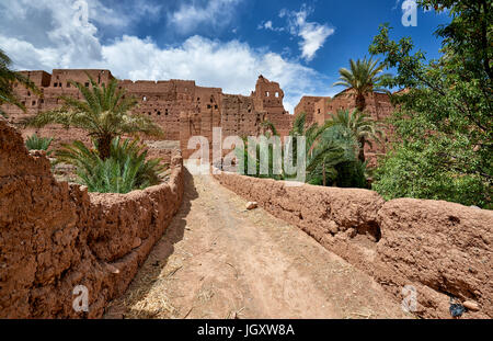 Kasbah Tamenougalt, Agdz, Zagora, Souss-Massa-Draâ, Marokko Stockfoto