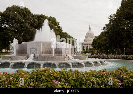 Obere Senat Garage Brunnen auf US Capitol gründen, Washington, DC, USA Stockfoto