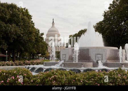 Obere Senat Garage Brunnen auf US Capitol gründen, Washington, DC, USA Stockfoto