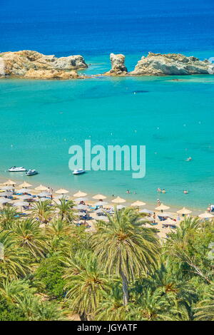 Vai Beach, Kreta, Griechenland Stockfoto