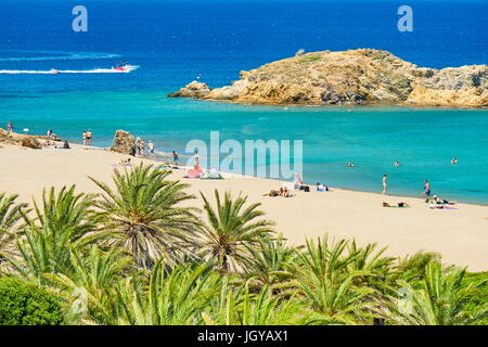 Vai Beach, Kreta, Griechenland Stockfoto