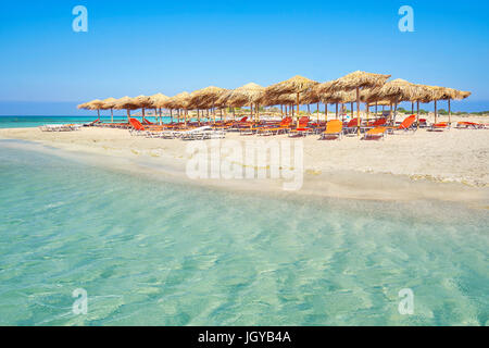 Strand von Elafonissi, Kreta, Griechenland Stockfoto