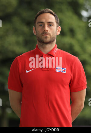 Zehnkämpfer Ashley Bryant bei der Team-Ankündigung vor den Weltmeisterschaften an der Loughborough University High Performance Center. PRESSEVERBAND Foto. Bild Datum: Dienstag, 11. Juli 2017. Vgl. PA Geschichte Leichtathletik Welten. Bildnachweis sollte lauten: Tim Goode/PA Wire Stockfoto