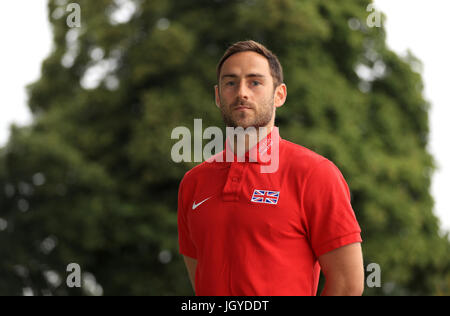 Zehnkämpfer Ashley Bryant bei der Team-Ankündigung vor den Weltmeisterschaften an der Loughborough University High Performance Center. PRESSEVERBAND Foto. Bild Datum: Dienstag, 11. Juli 2017. Vgl. PA Geschichte Leichtathletik Welten. Bildnachweis sollte lauten: Tim Goode/PA Wire Stockfoto