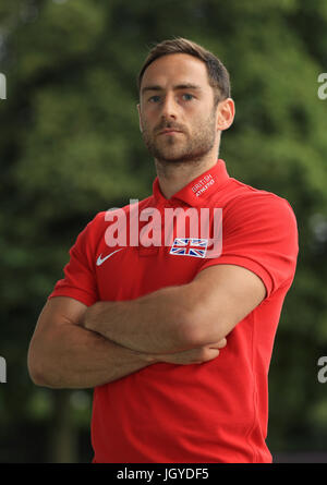 Zehnkämpfer Ashley Bryant bei der Team-Ankündigung vor den Weltmeisterschaften an der Loughborough University High Performance Center. PRESSEVERBAND Foto. Bild Datum: Dienstag, 11. Juli 2017. Vgl. PA Geschichte Leichtathletik Welten. Bildnachweis sollte lauten: Tim Goode/PA Wire Stockfoto