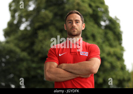 Zehnkämpfer Ashley Bryant bei der Team-Ankündigung vor den Weltmeisterschaften an der Loughborough University High Performance Center. PRESSEVERBAND Foto. Bild Datum: Dienstag, 11. Juli 2017. Vgl. PA Geschichte Leichtathletik Welten. Bildnachweis sollte lauten: Tim Goode/PA Wire Stockfoto