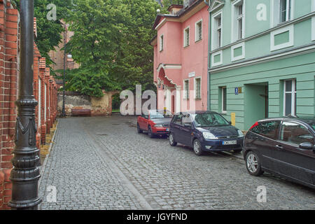 Ort des Doktor Frankenstein Haus und Labor Zabkowice Slaskie Krzywa Straße untere Schlesien Polen Stockfoto