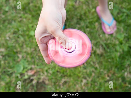 Fidget Spinner. Eine Nahaufnahme Stockfoto