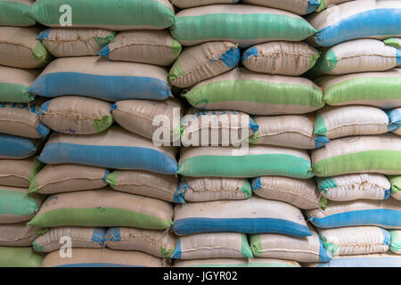 Verarbeitung und Verpackung Fabrik Reis.  Senegal. Stockfoto