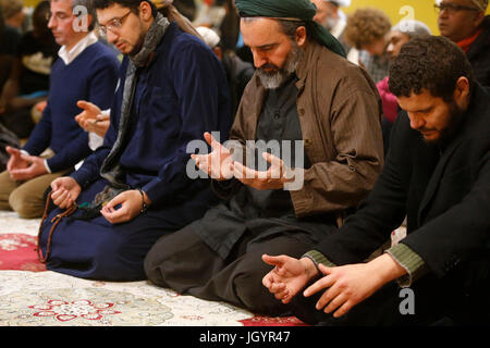 Naqshbandi Sufis zu beten. Frankreich. Stockfoto
