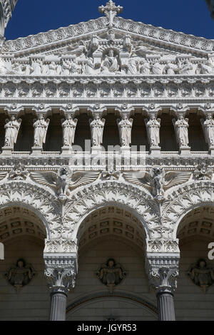 Basilika Notre-Dame de Fourvière.  Lyon. Frankreich. Stockfoto