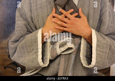 Koreanischer buddhistischer Mönch. Frankreich. Stockfoto