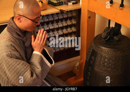 Koreanischer buddhistischer Mönch. Frankreich. Stockfoto