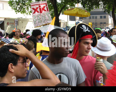 Blöcke von Straße, Karneval 2009, Rio de Janeiro, Brasilien Stockfoto