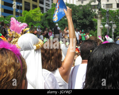 Blöcke von Straße, Karneval 2009, Rio de Janeiro, Brasilien Stockfoto