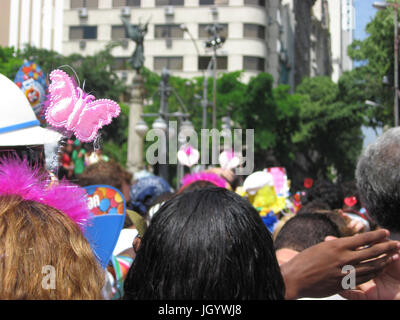 Blöcke von Straße, Karneval 2009, Rio de Janeiro, Brasilien Stockfoto