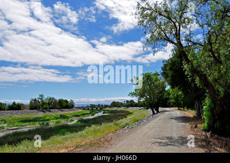 Alameda Creek Regional Trail, Union City, CA USA Stockfoto