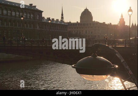 Stadt, Fluss, Paris, Frankreich Stockfoto