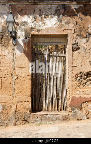 Haus, Tür, Alcântara, Maranhão, Brasilien Stockfoto