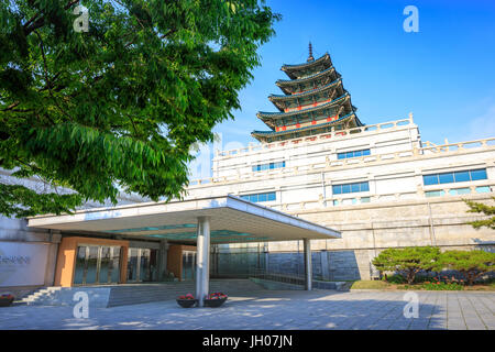 National Folk Museum of Korea am 19. Juni 2017 befindet sich in der Stadt Seoul, Korea Stockfoto