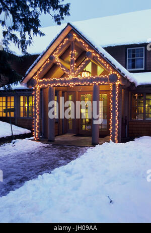 National Park Inn, Mt Rainier Nationalpark, Washington Stockfoto