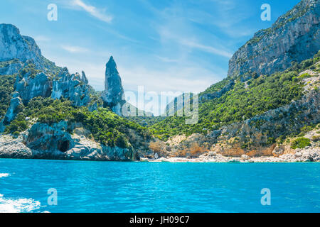 berühmten Cliff in Cala Goloritzè Stockfoto