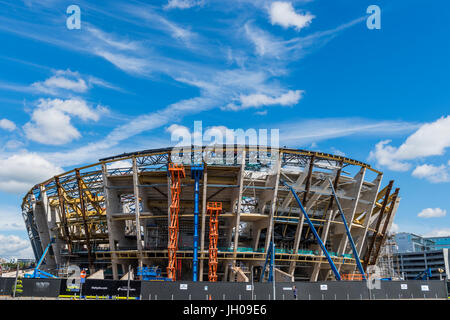 Glasgow, Scotland, UK - 8. August 2012: The Hydro-Entertainment-Komplex im Bau. Stockfoto