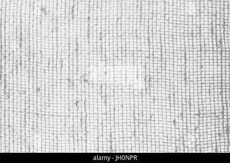 Jute-Gewebe-Hintergrund. Schwarz / Weiß Vektor Textur Vorlage für Overlay-Grafik. Stock Vektor