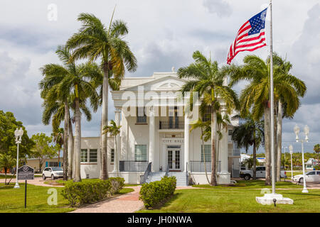 Alten Collier County Courthouse erbaut in Everglades City in Florida 1928. Stockfoto