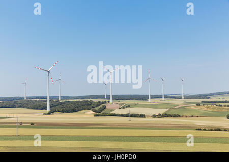 Windpark, Gänserndorf, Niederösterreich, Österreich Stockfoto