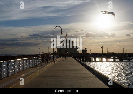 St Kilda Pier Stockfoto