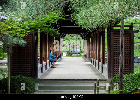 Heian Jingu, Taihei-Kaku, Brücke-Halle, Stockfoto