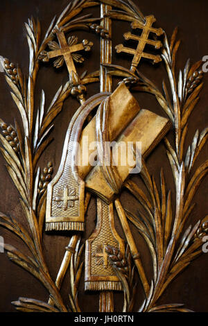 Saint Cannat Les Precheurs Kirche, Marseille.  Christliche Symbole. Frankreich. Stockfoto