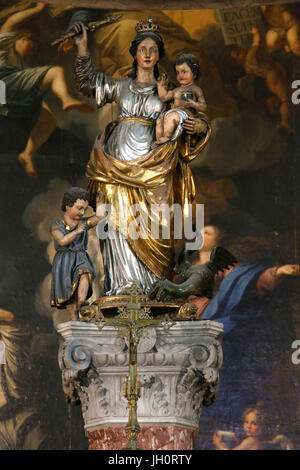 Saint Cannat Les Precheurs Kirche, Marseille. Madonna mit Kind. Frankreich. Stockfoto