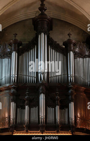 Saint Cannat Les Precheurs Kirche, Marseille. Orgel aus dem 18. Jahrhundert. Frankreich. Stockfoto